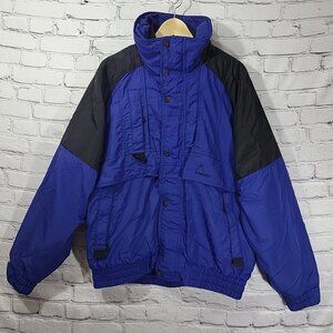 Head Skiwear Mens 2 In 1 Ski Jacket Coat Large Fleece‎ Blue Black Colorblock